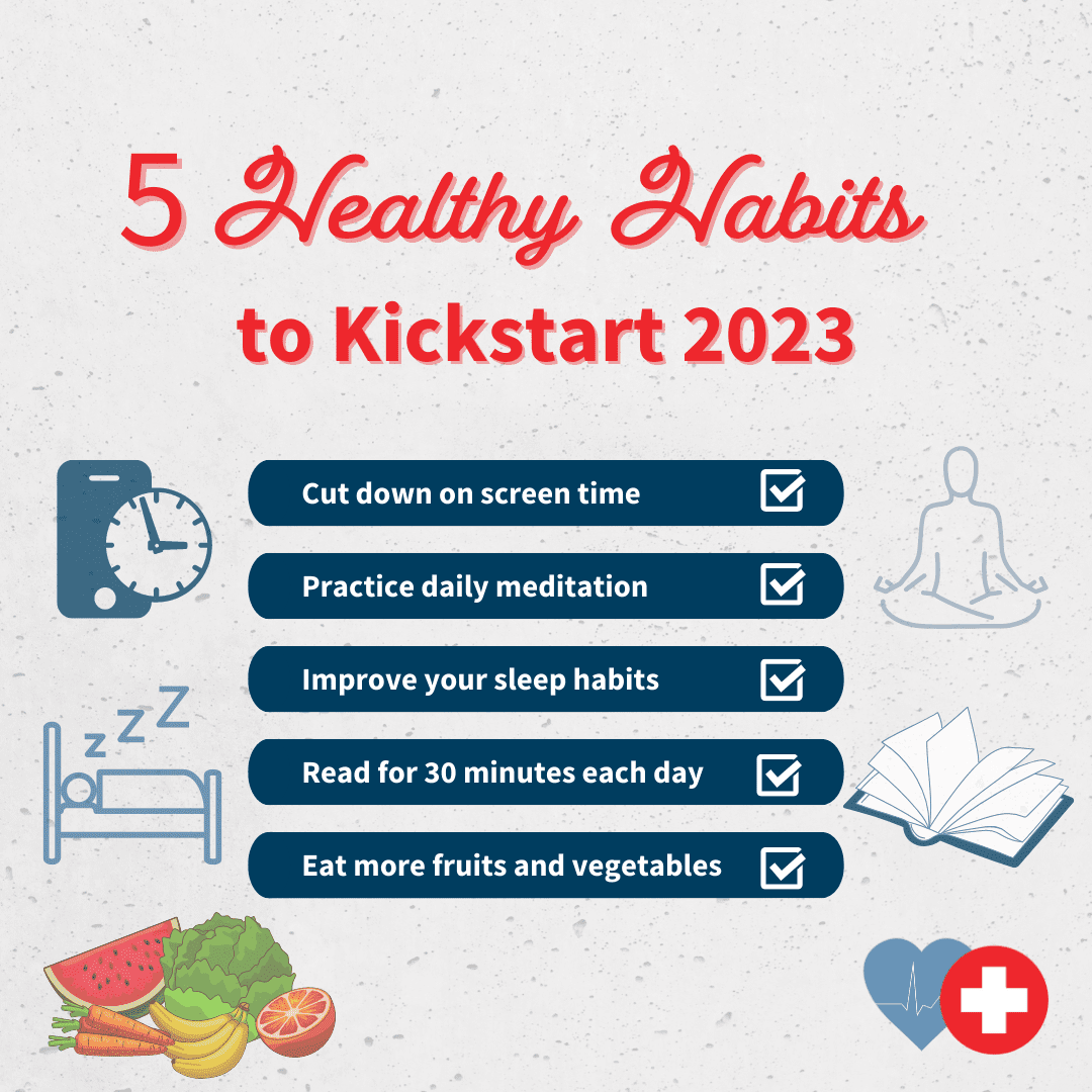 5 Healthy Habits To Kickstart 2023