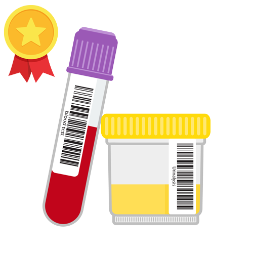 Urine-+-Blood-Test-with-badge-500 Urine + Blood Test with badge